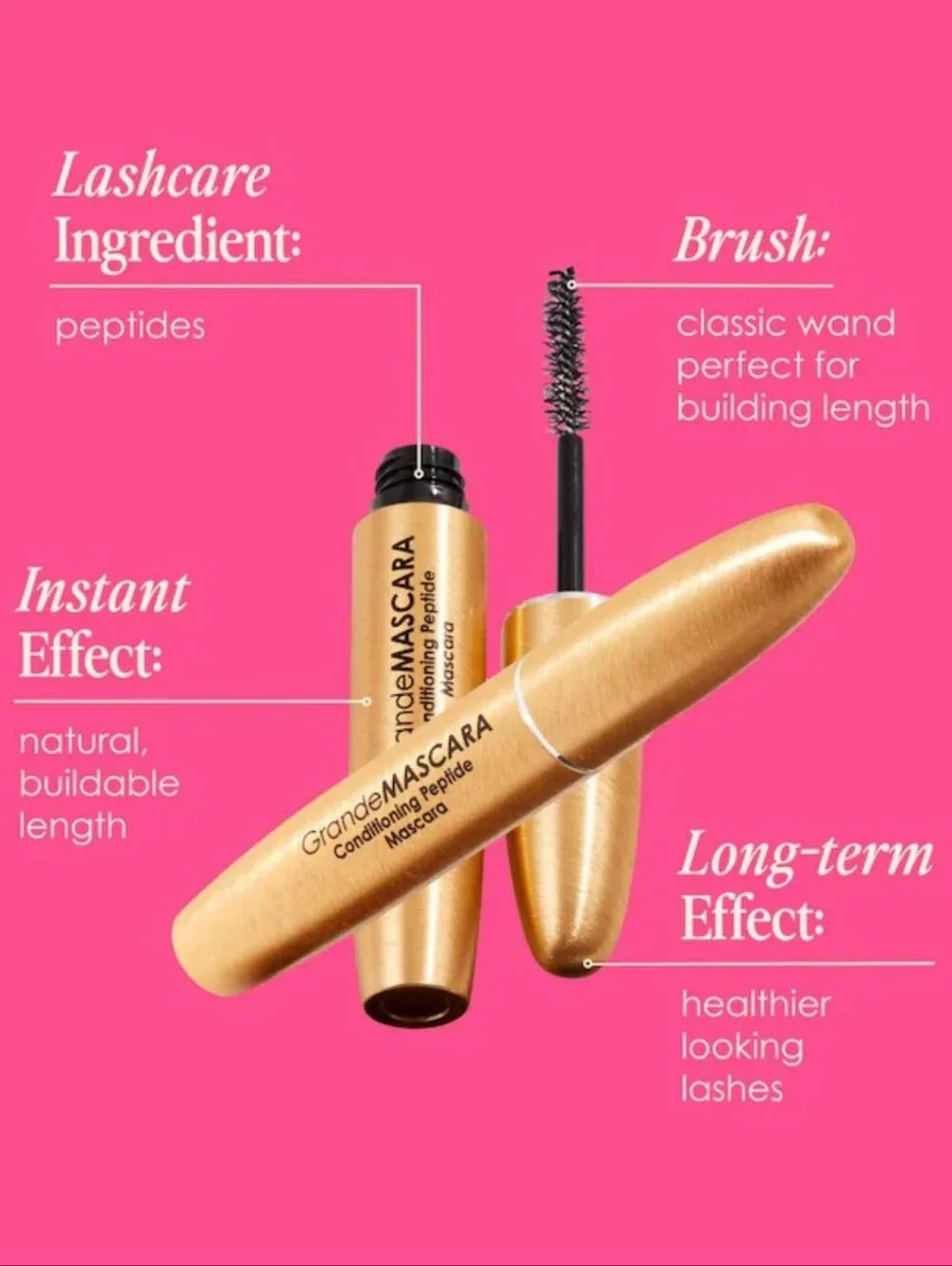 Grande Cosmetics GrandeMASCARA Conditioning Peptide Mascara - Rich Black